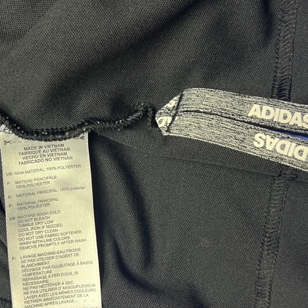 Adidas Golf Polo Shirt Mens Large Black Stripe Sporting‎ Kansas City MLS Patch